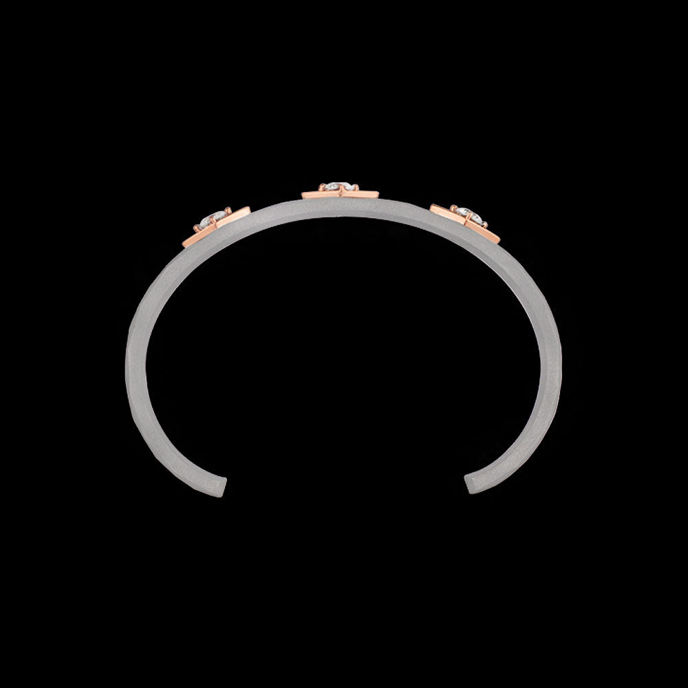 14K White Gold Diamond Kada - 1.42ct VVS-VS-HI