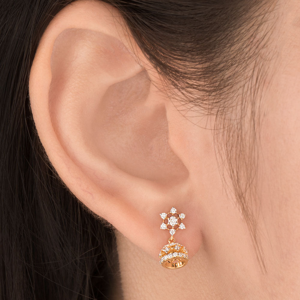 14K Yellow Gold Diamond Earrings - 0.329ct VS-GH