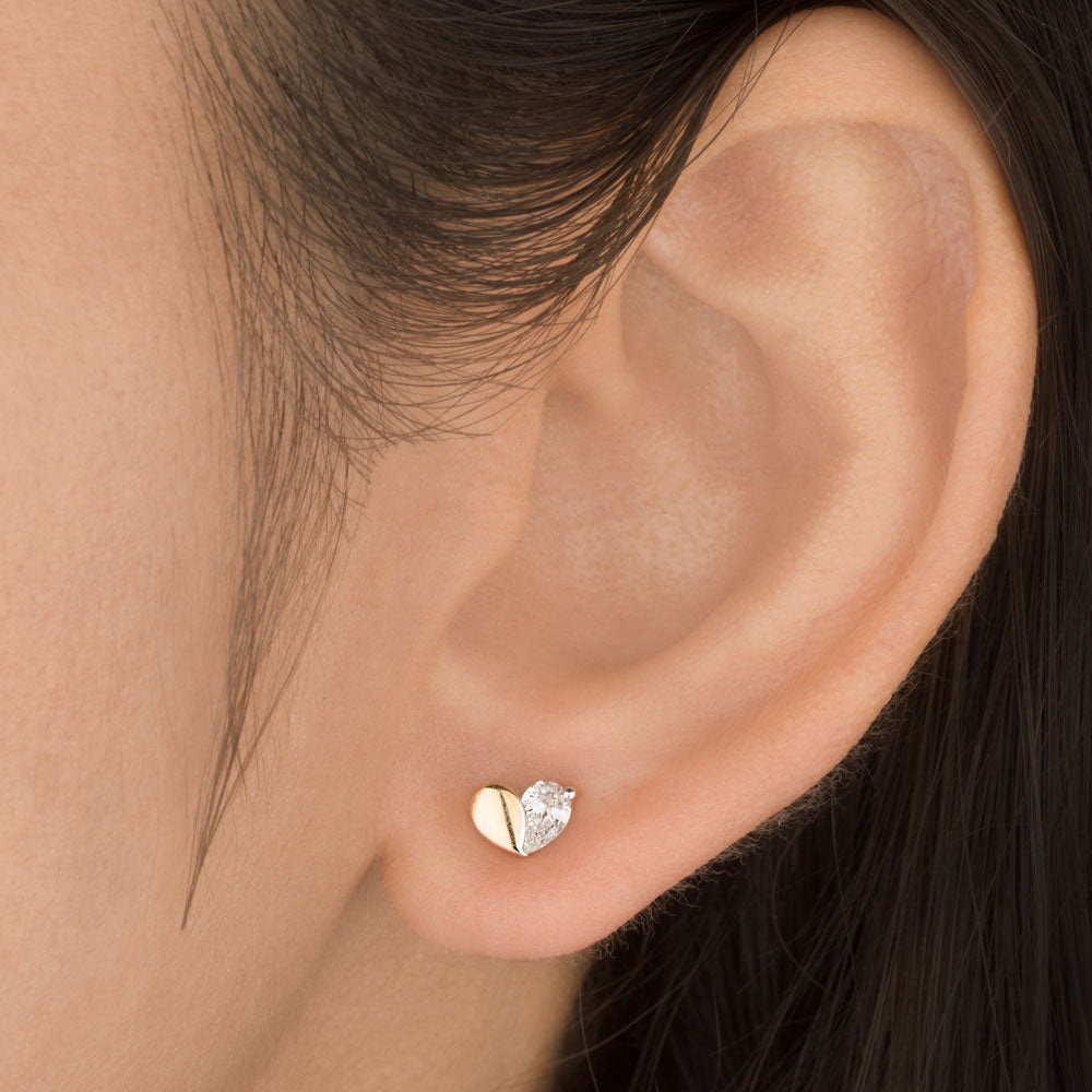 18K Yellow Gold Diamond Earrings - 0.319ct VVS-VS-GH