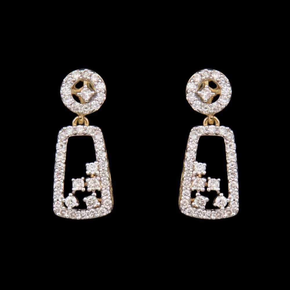 14K Yellow Gold Diamond Earrings - 0.43ct SI-IJ