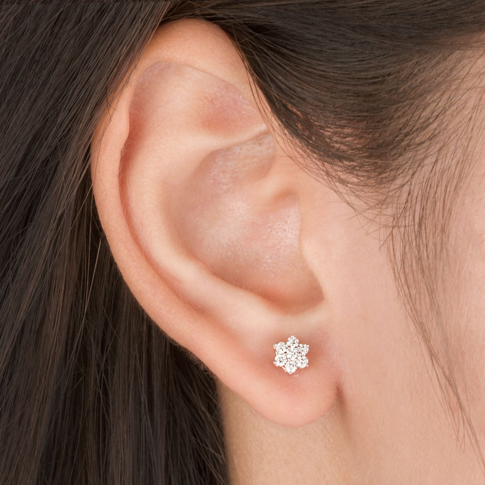 14K Yellow Gold Diamond Earrings - 0.28ct SI-IJ