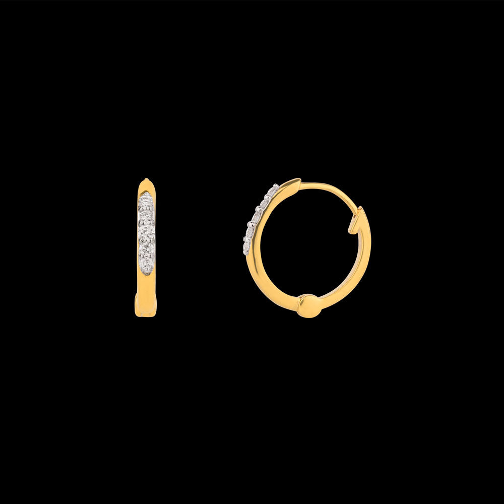 18K Yellow Gold Diamond Nosepin - 0.022ct VS-GH