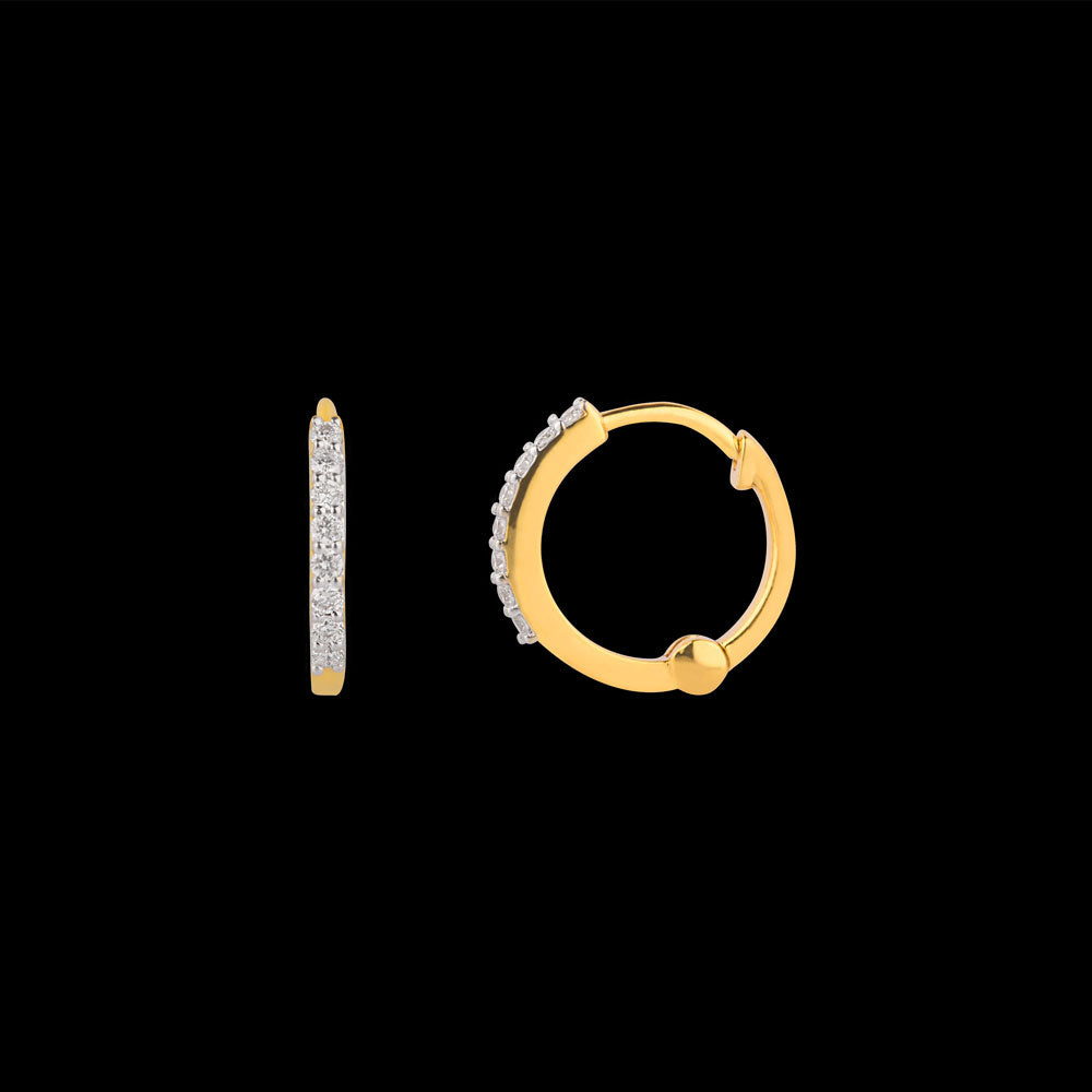 18K Yellow Gold Diamond Nosepin - 0.047ct VS-GH