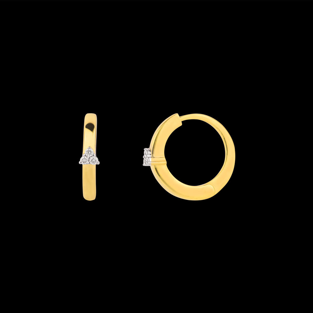 18K Yellow Gold Diamond Nosepin - 0.016ct VS-GH