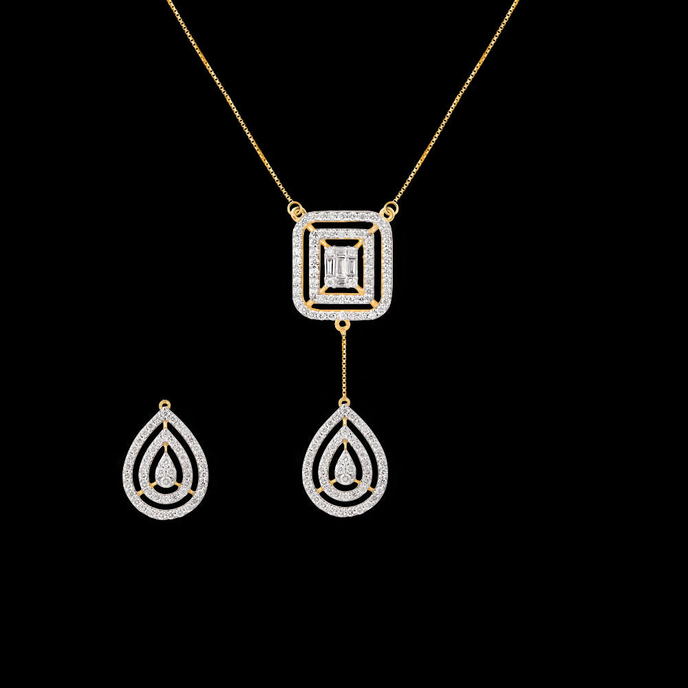 18K Yellow Gold Diamond Pendant - 0.52ct VVS-VS-GH