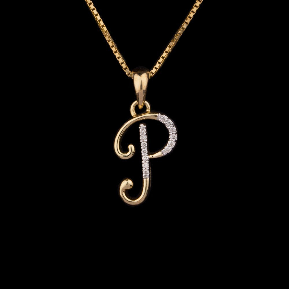 18K Yellow Gold Diamond Pendant - 0.06ct VS-GH