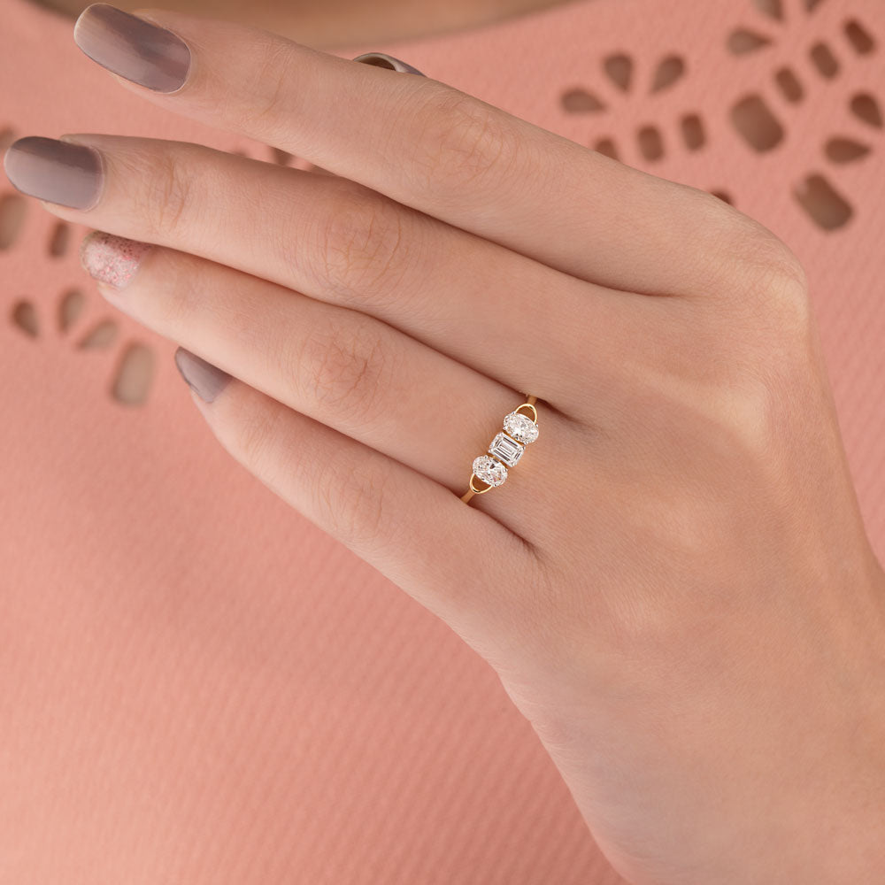 18K Yellow Gold Diamond Ring - 0.561ct VVS-FG