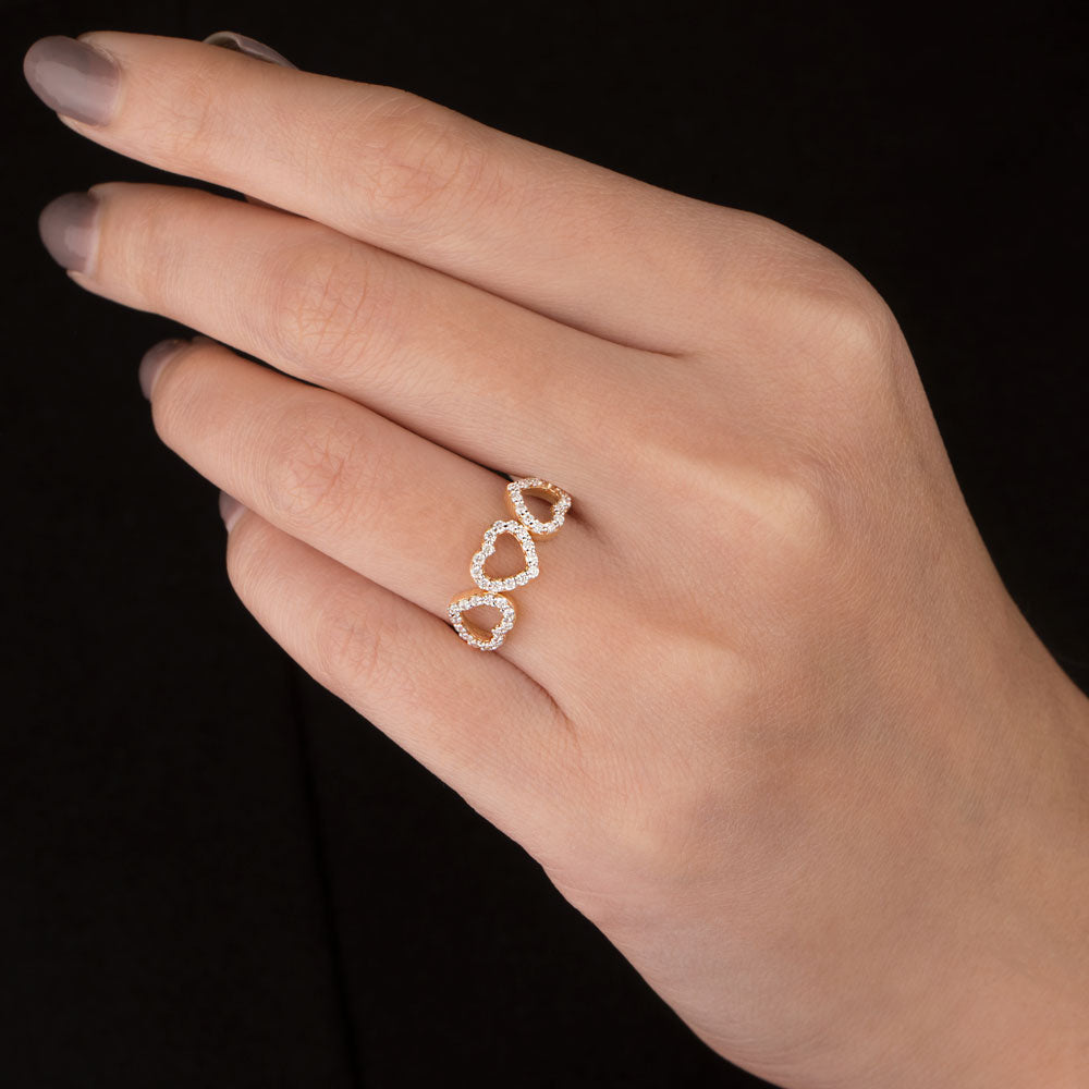 18K Yellow Gold Diamond Ring - 0.287ct VS-SI-EF