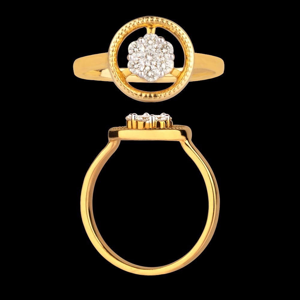 14K Rose Gold Diamond Ring - 0.19ct VS-JK