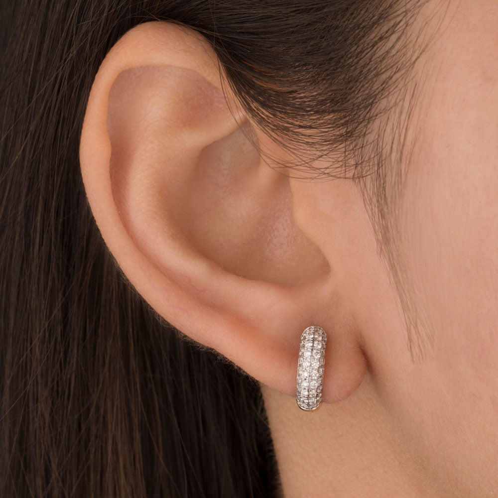 18K Yellow Gold Diamond Earrings - 0.559ct VVS-VS-HI