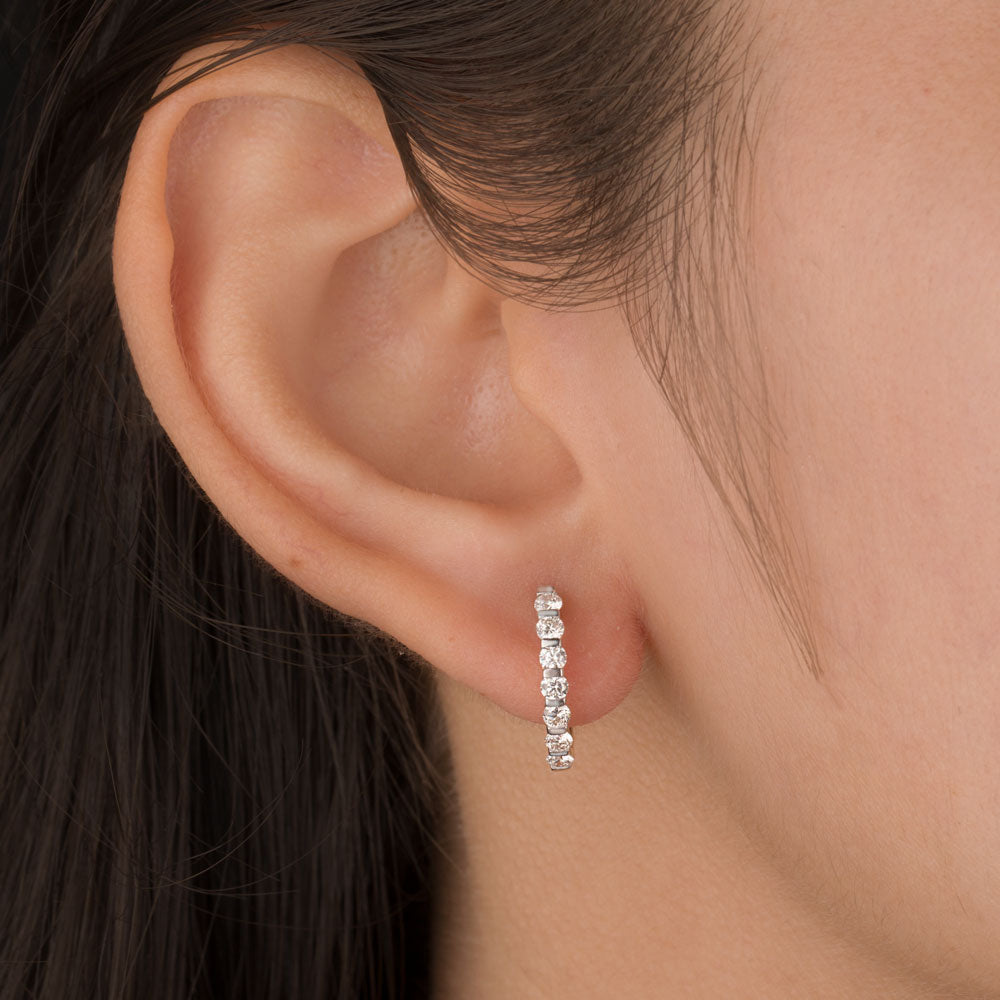 18K Yellow Gold Diamond Earrings - 0.573ct VS-GH