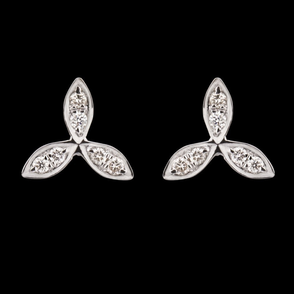 14K Yellow Gold Diamond Earrings - 0.08ct SI-IJ