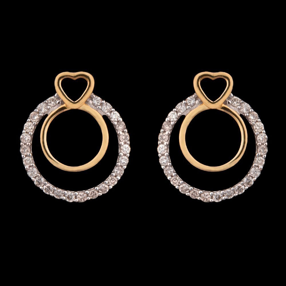 14K Yellow Gold Diamond Earrings - 0.19ct SI-IJ