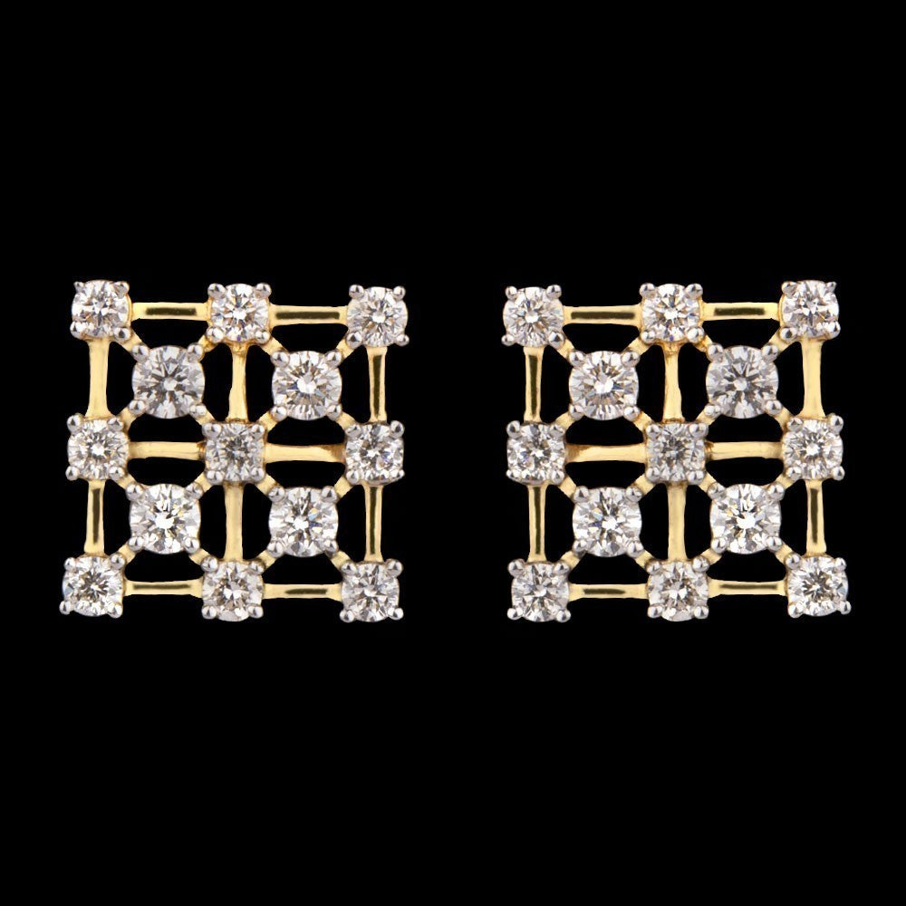 14K Yellow Gold Diamond Earrings - 0.41ct VS-GH
