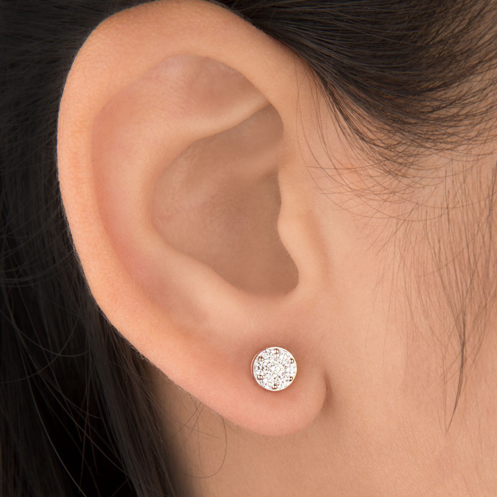 18K Yellow Gold Diamond Earrings - 0.334ct VVS-VS-GH