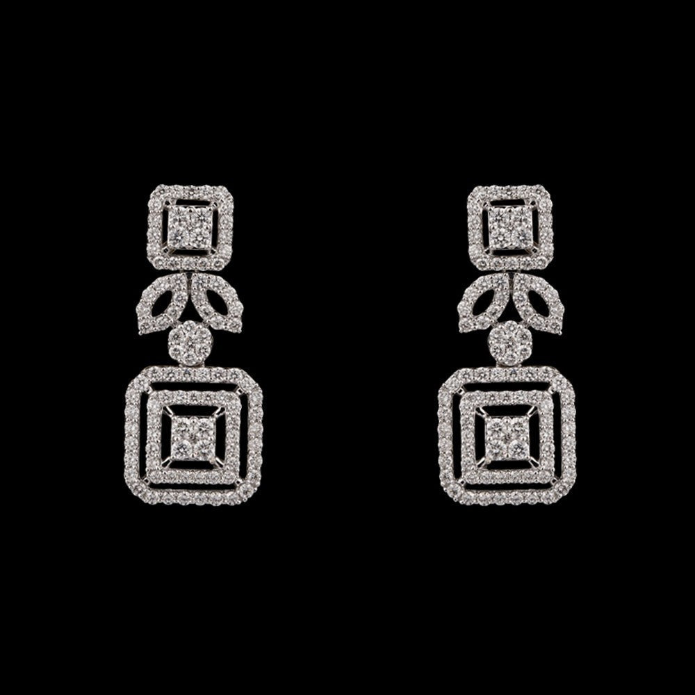 14K Yellow Gold Diamond Earrings - 2.04ct VVS-VS-GH