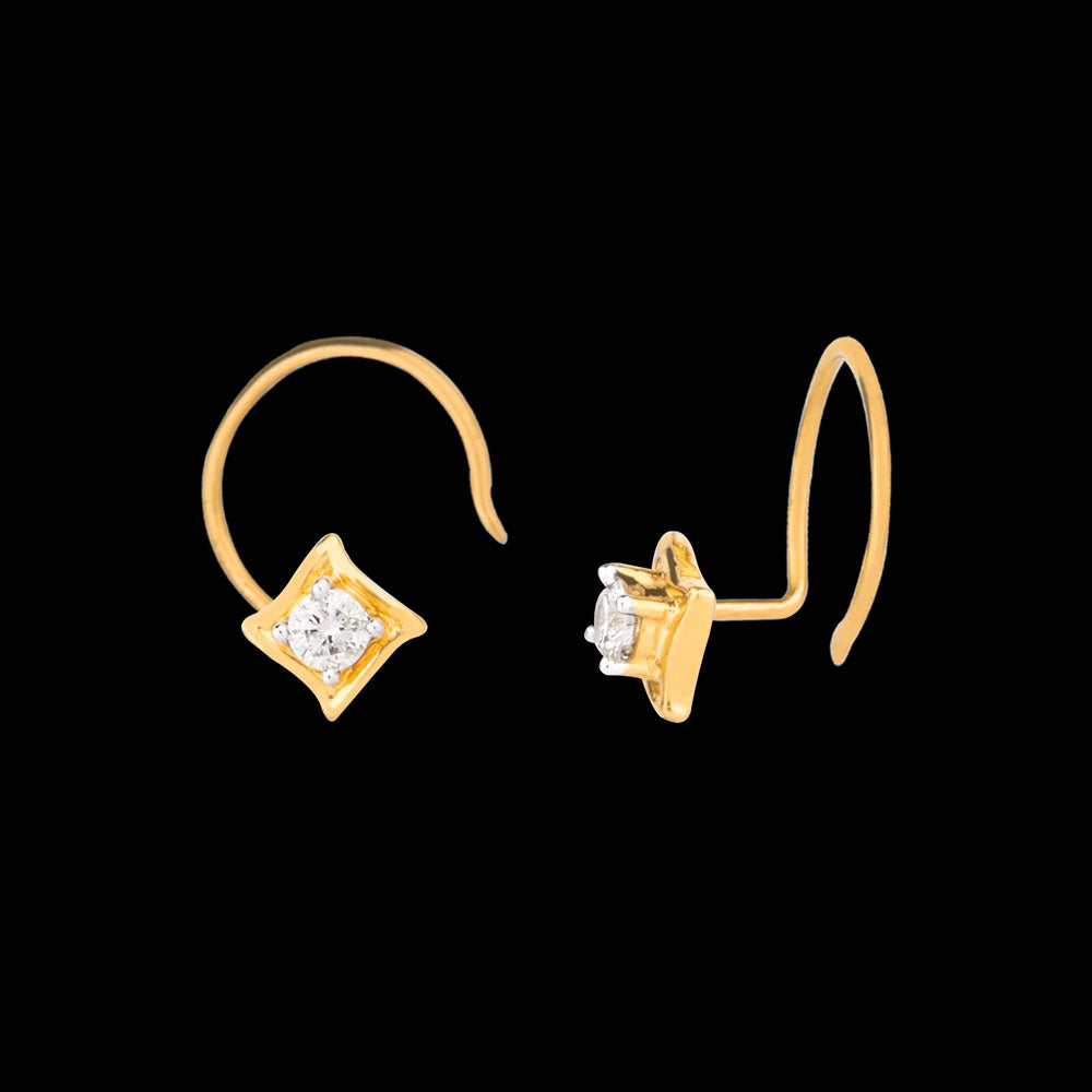 14K Yellow Gold Diamond Nosepin - 0.05ct SI-IJ