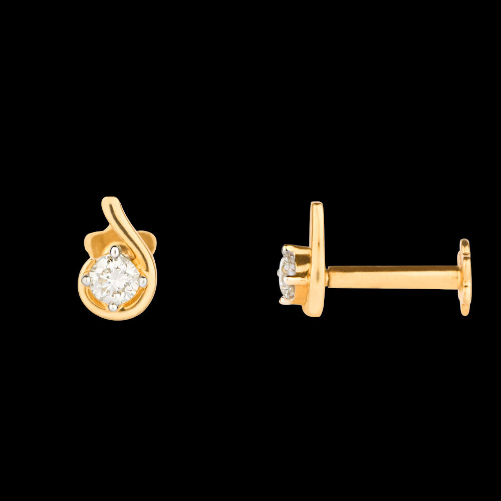 14K Yellow Gold Diamond Nosepin - 0.05ct SI-IJ