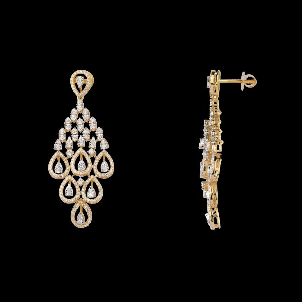 18K Yellow Gold Diamond Jewellery - 2.322ct VVS-VS-GH