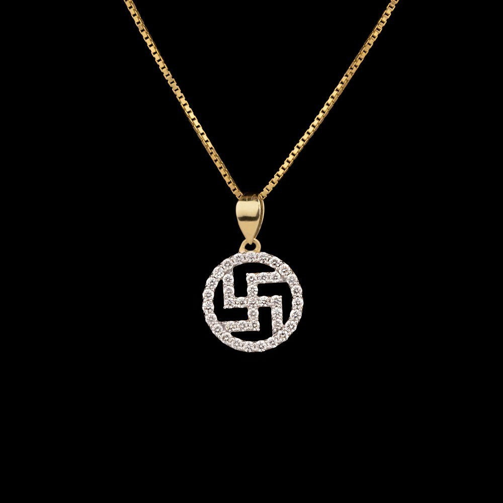 14K Yellow Gold Diamond Pendant - 0.41ct VS-GH