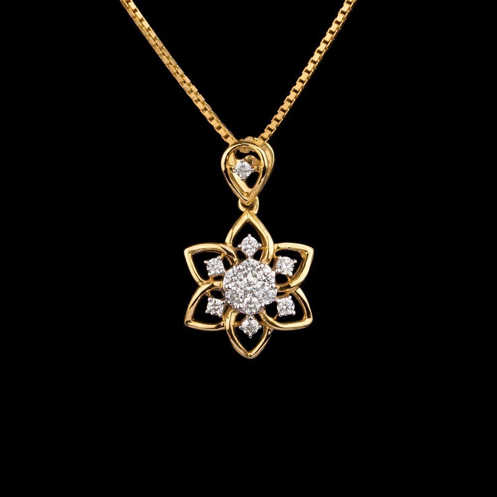14K Rose Gold Diamond Pendant - 0.25ct SI-IJ