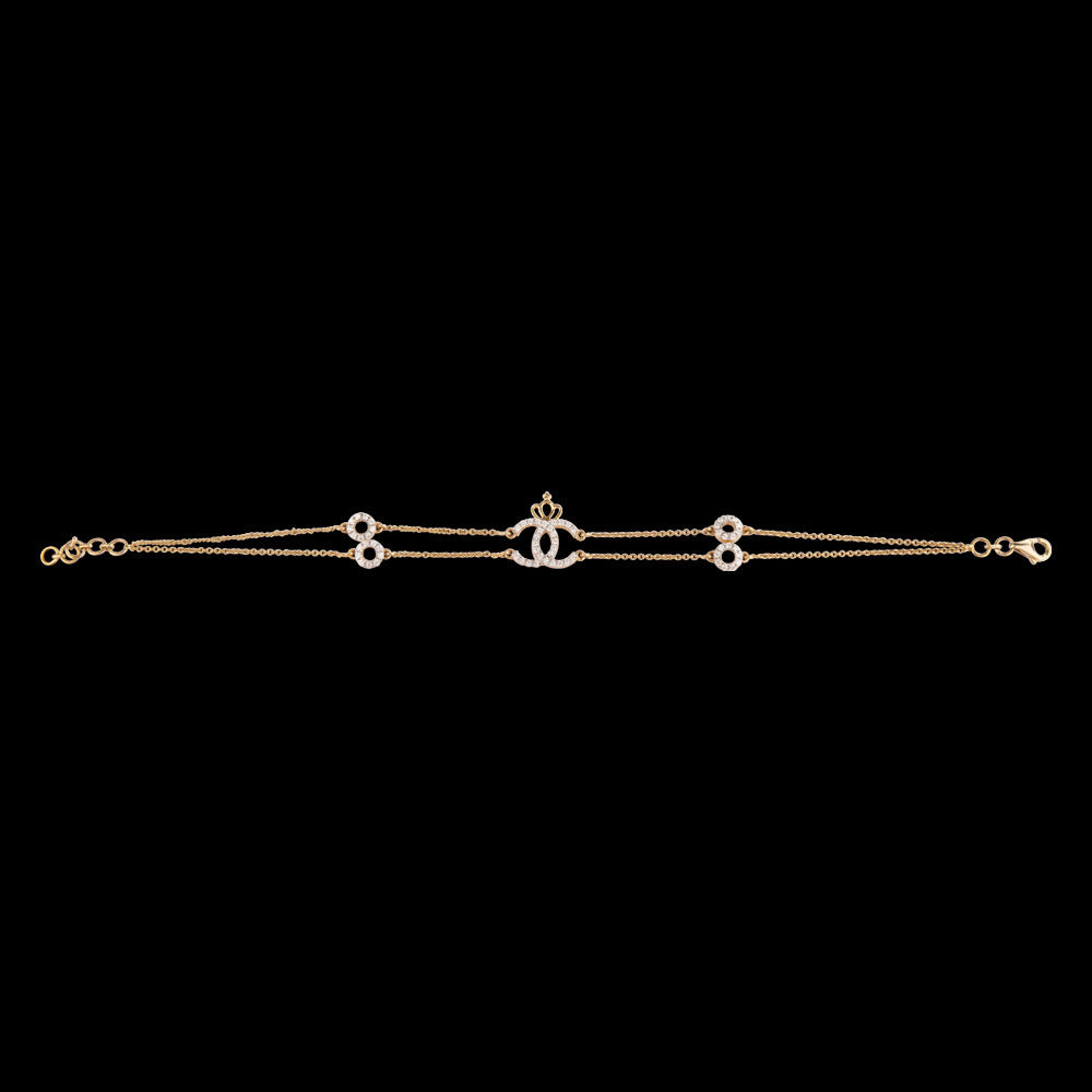 18K Yellow Gold Diamond Bracelet - 0.46ct VS-GH