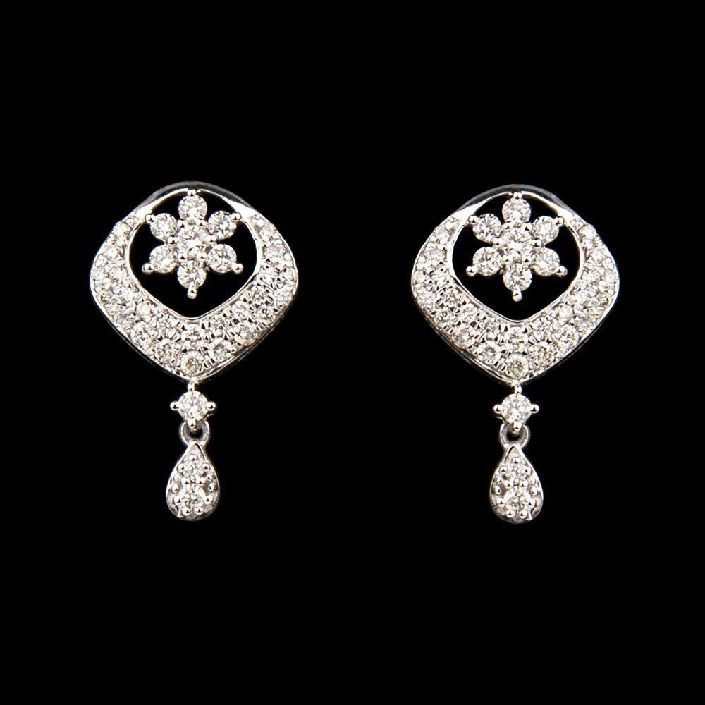 14K Yellow Gold Diamond Earrings - 0.44ct SI-IJ