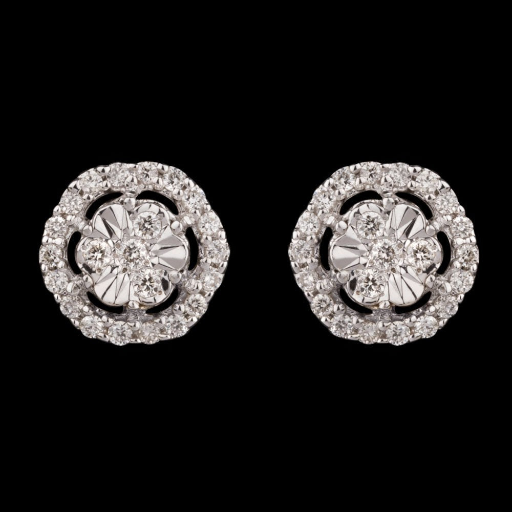 14K Yellow Gold Diamond Earrings - 0.17ct SI-IJ