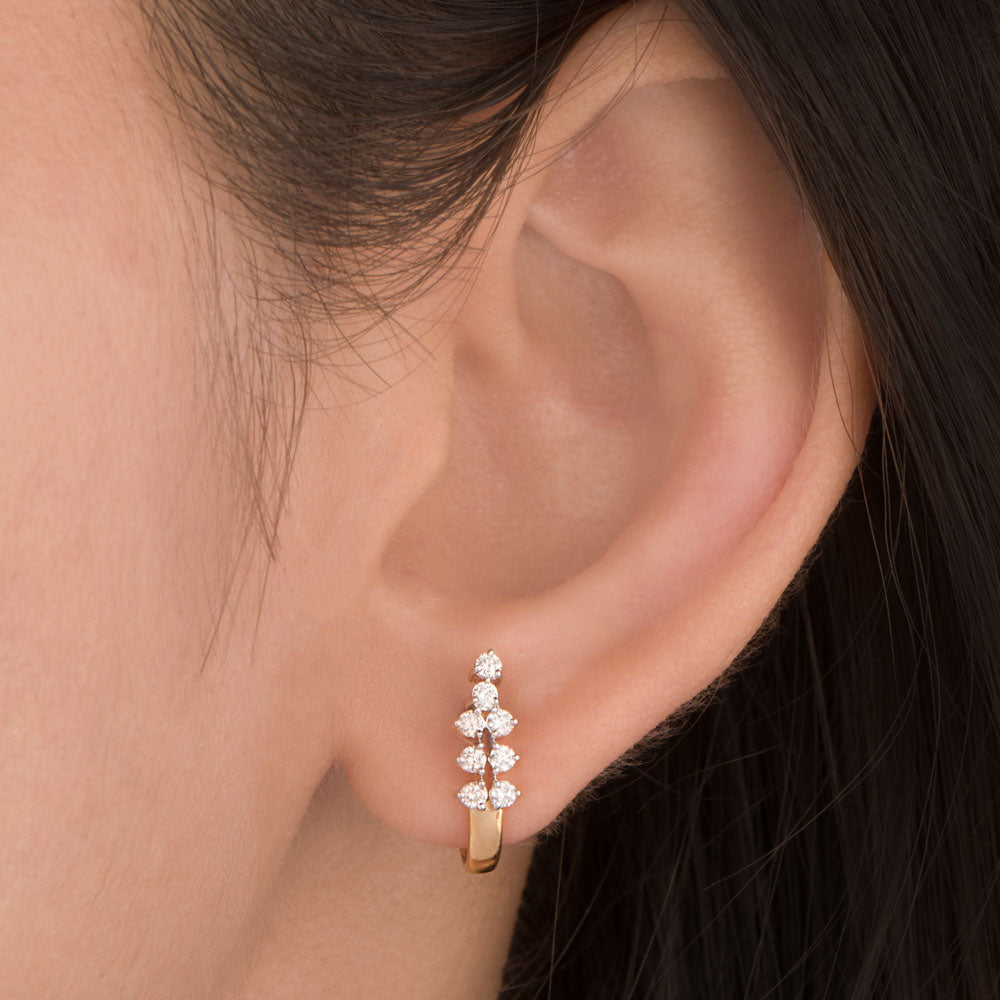 14K Yellow Gold Diamond Earrings - 0.33ct VVS-VS-HI