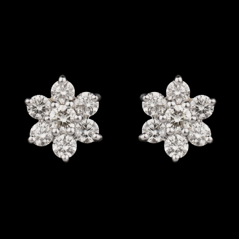 14K Yellow Gold Diamond Earrings - 0.76ct VVS-VS-IJ