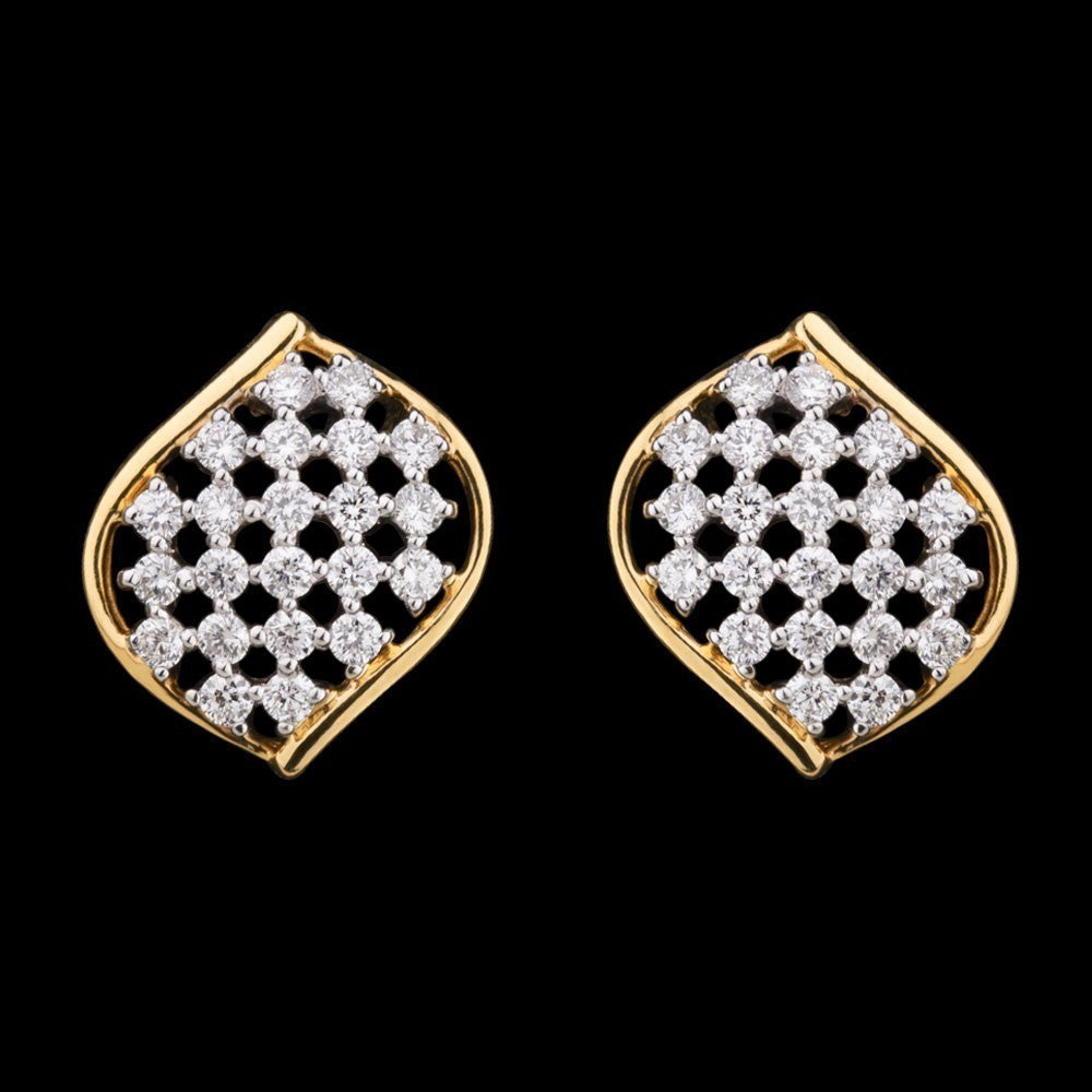 14K Yellow Gold Diamond Earrings - 0.39ct VVS-VS-GH