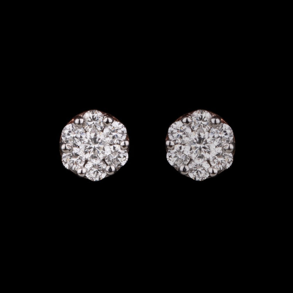 14K Yellow Gold Diamond Earrings - 0.25ct VS-GH