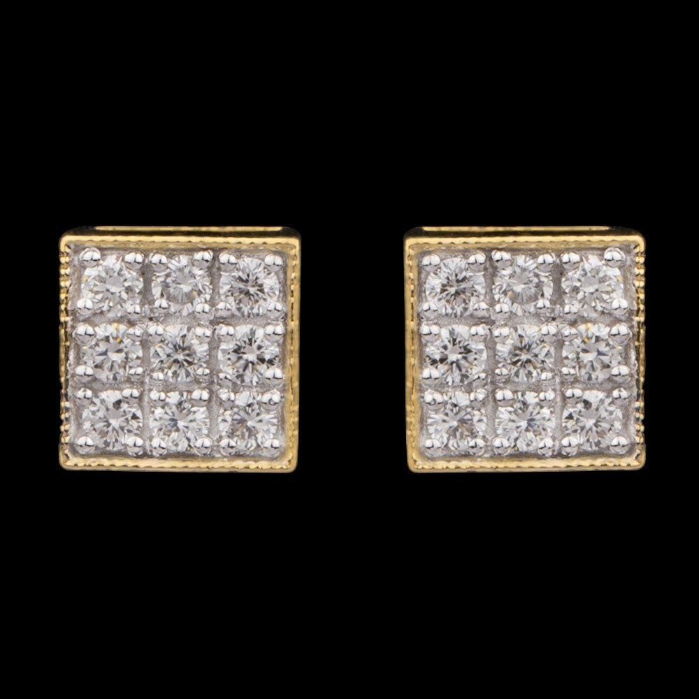 14K Yellow Gold Diamond Earrings - 0.39ct VVS-GH