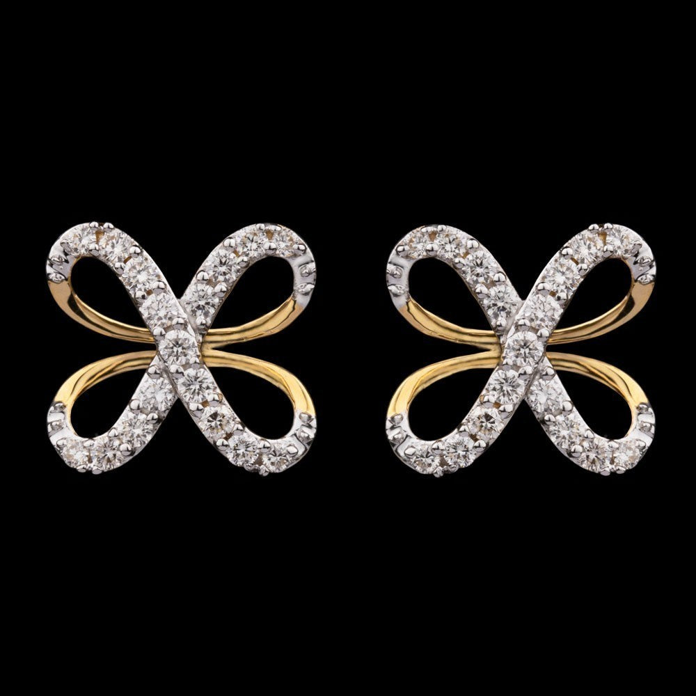 14K Yellow Gold Diamond Earrings - 0.53ct VVS-VS-HI