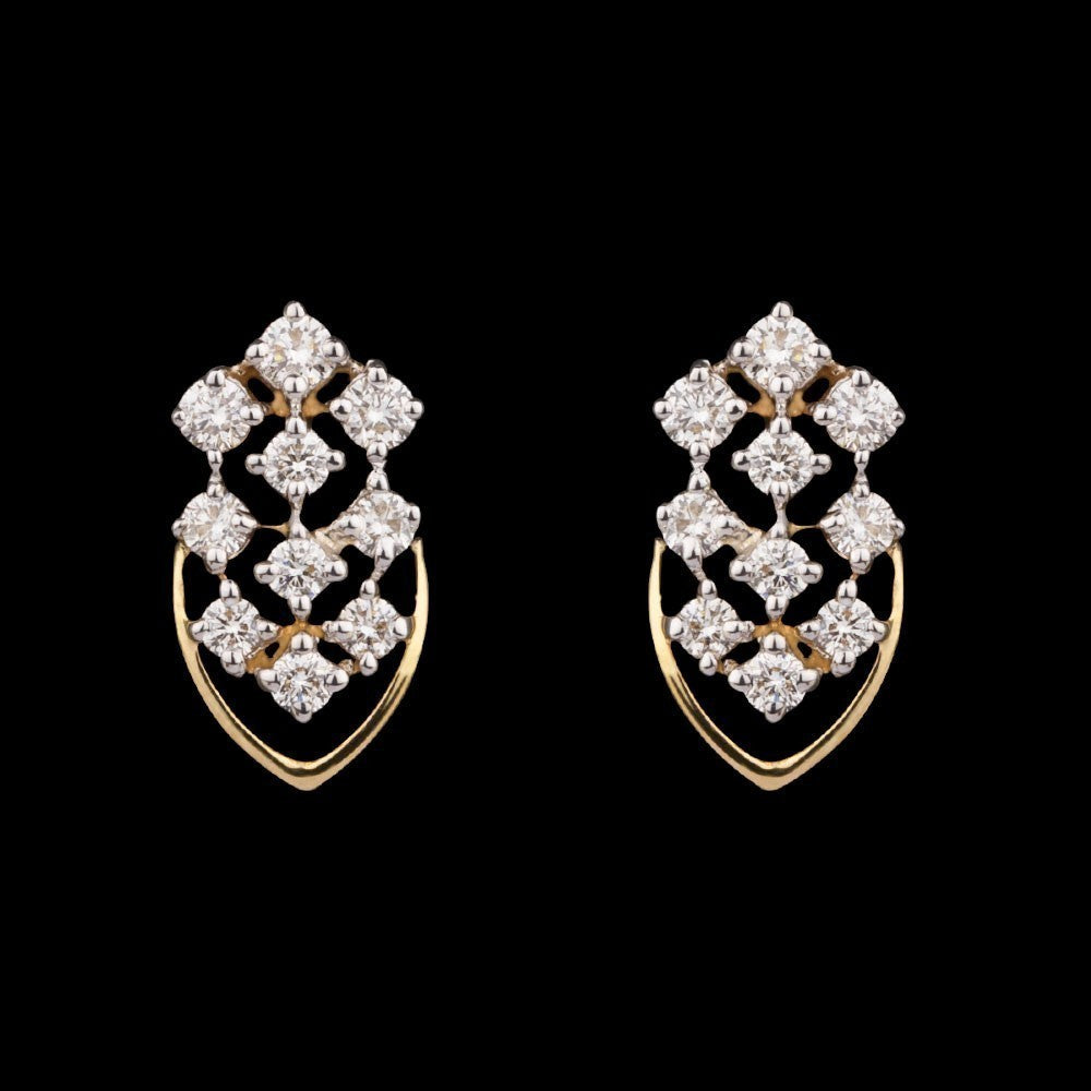 14K Yellow Gold Diamond Earrings - 0.33ct VS-SI-HI
