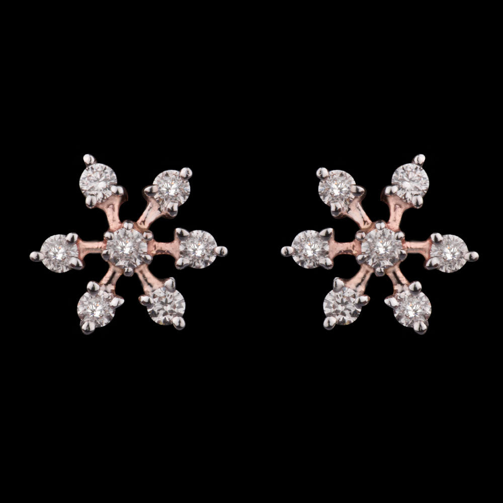 14K Yellow Gold Diamond Earrings - 0.46ct VS-HI