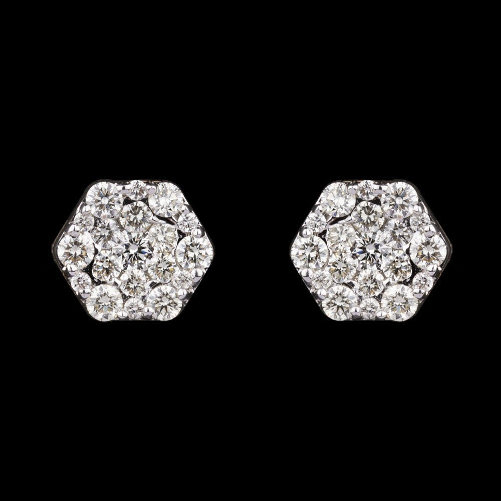 14K Yellow Gold Diamond Earrings - 0.6ct VVS-VS-GH