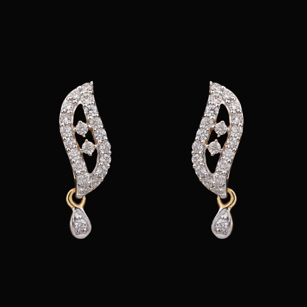 14K Rose Gold Diamond Earrings - 0.36ct VVS-VS-HI