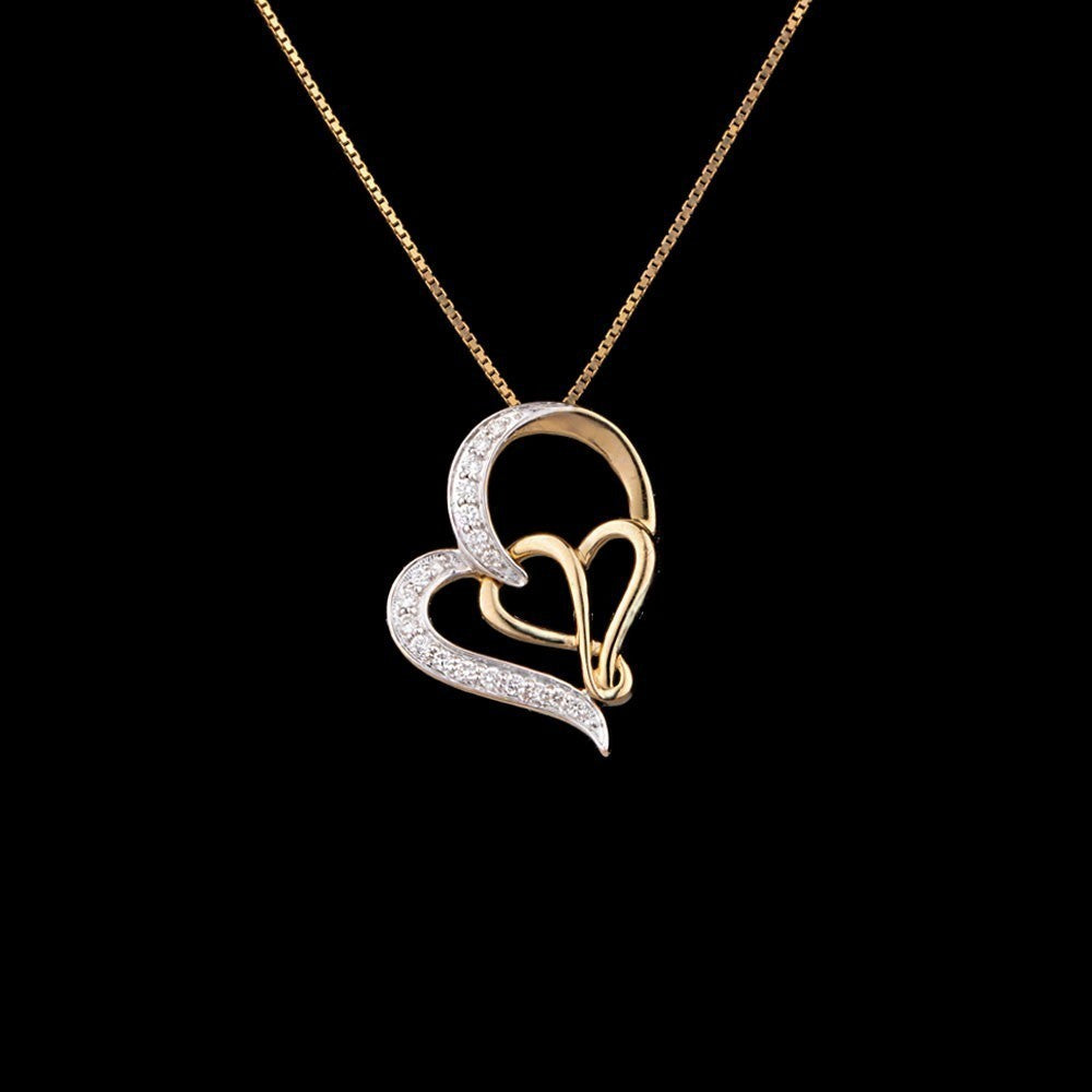 14K Yellow Gold Diamond Pendant - 0.15ct SI-IJ
