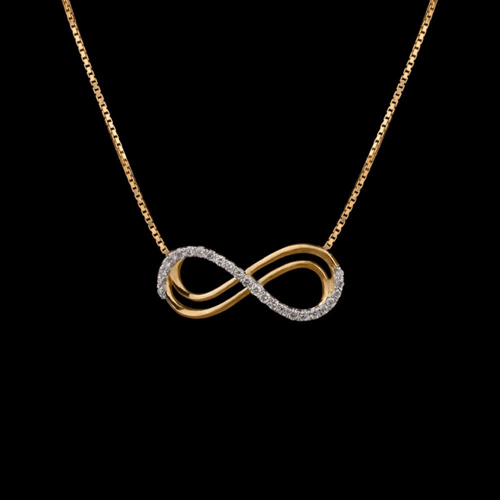 14K Yellow Gold Diamond Pendant - 0.11ct SI-IJ