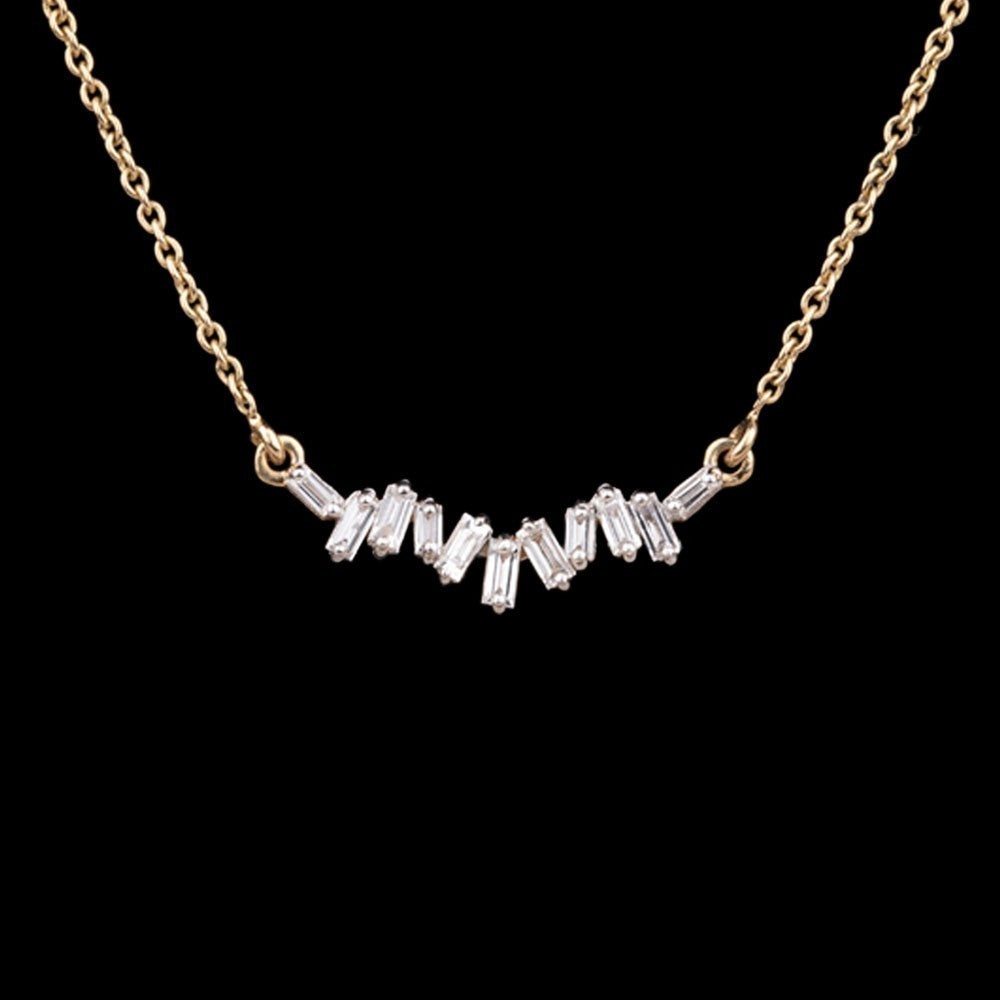 14K Yellow Gold Diamond Pendant - 0.21ct VS-GH