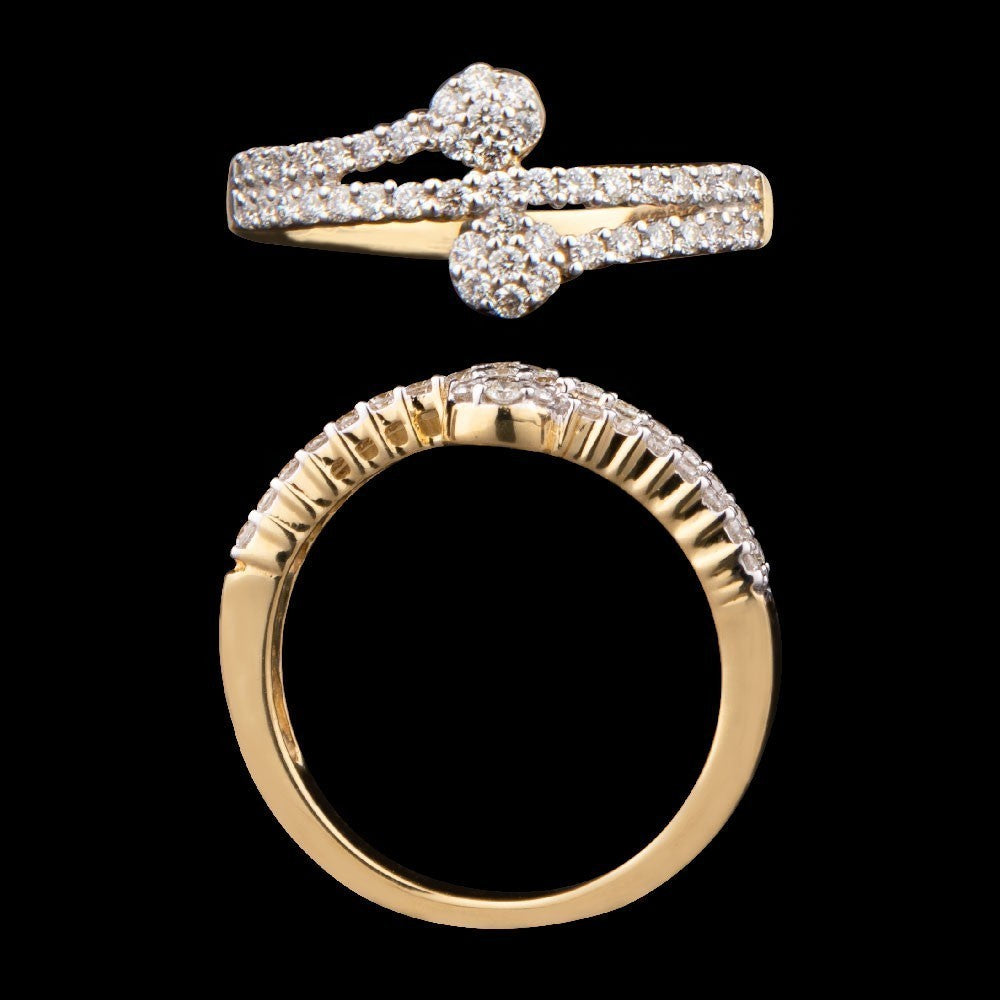 14K Yellow Gold Diamond Ring - 0.42ct VVS-VS-HI