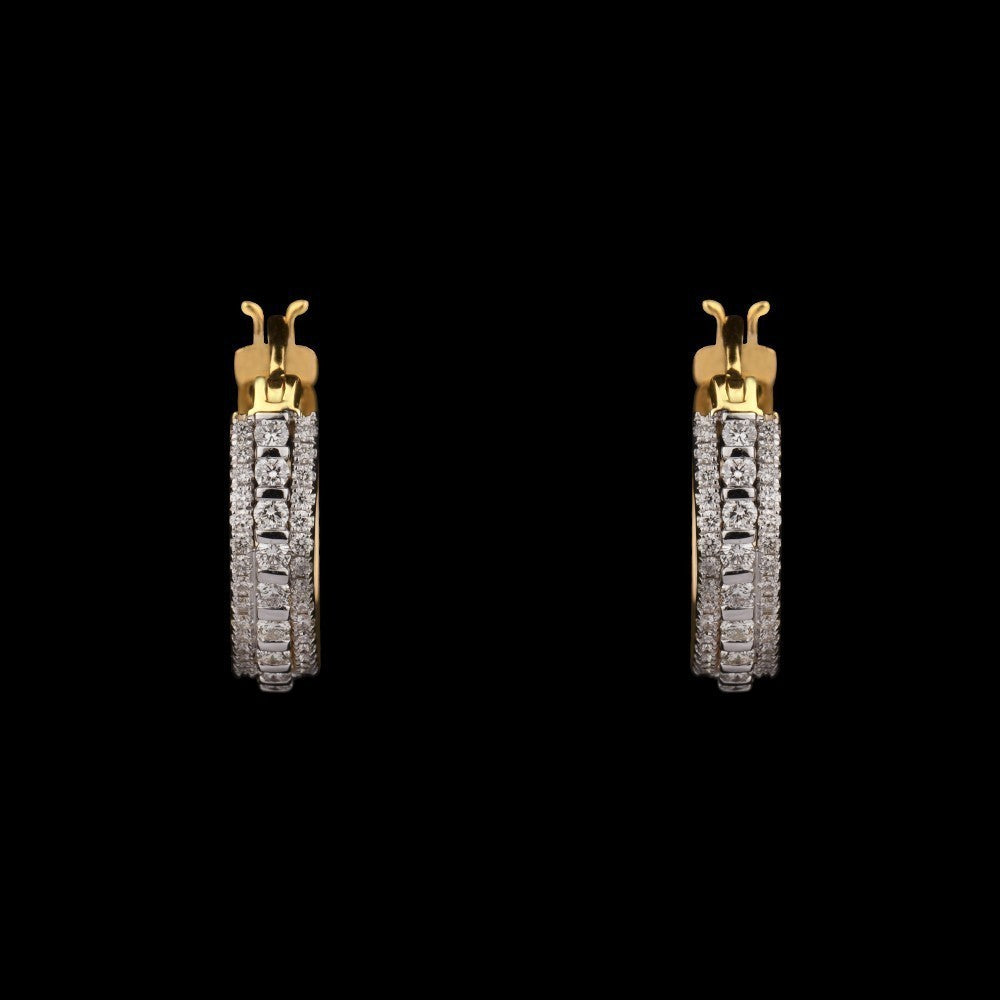 14K Yellow Gold Diamond Earrings - 0.48ct VVS-EF