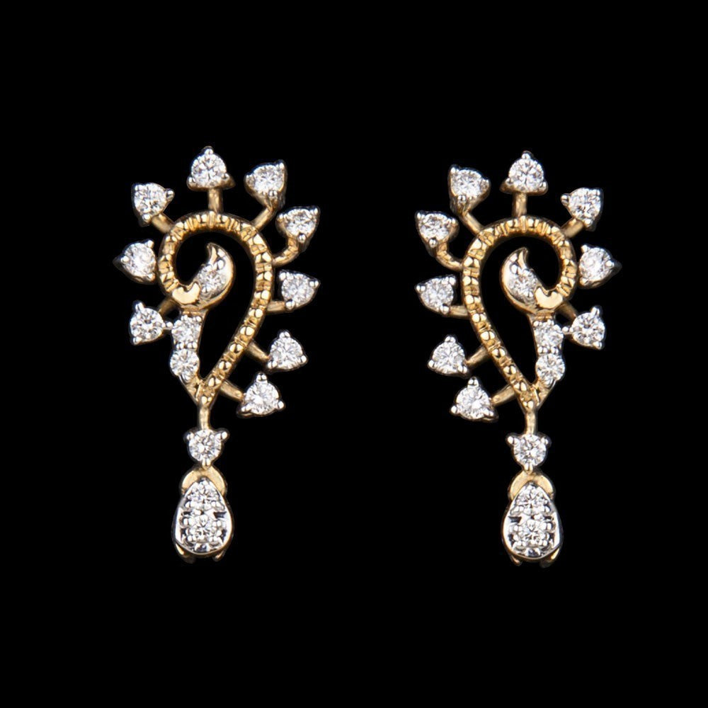 14K Yellow Gold Diamond Earrings - 0.25ct SI-IJ