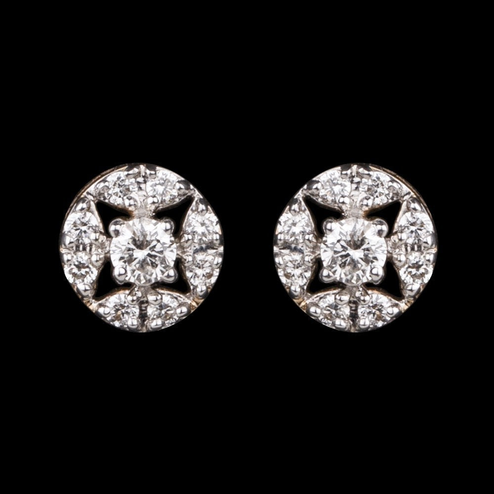 14K Yellow Gold Diamond Earrings - 0.28ct SI-IJ