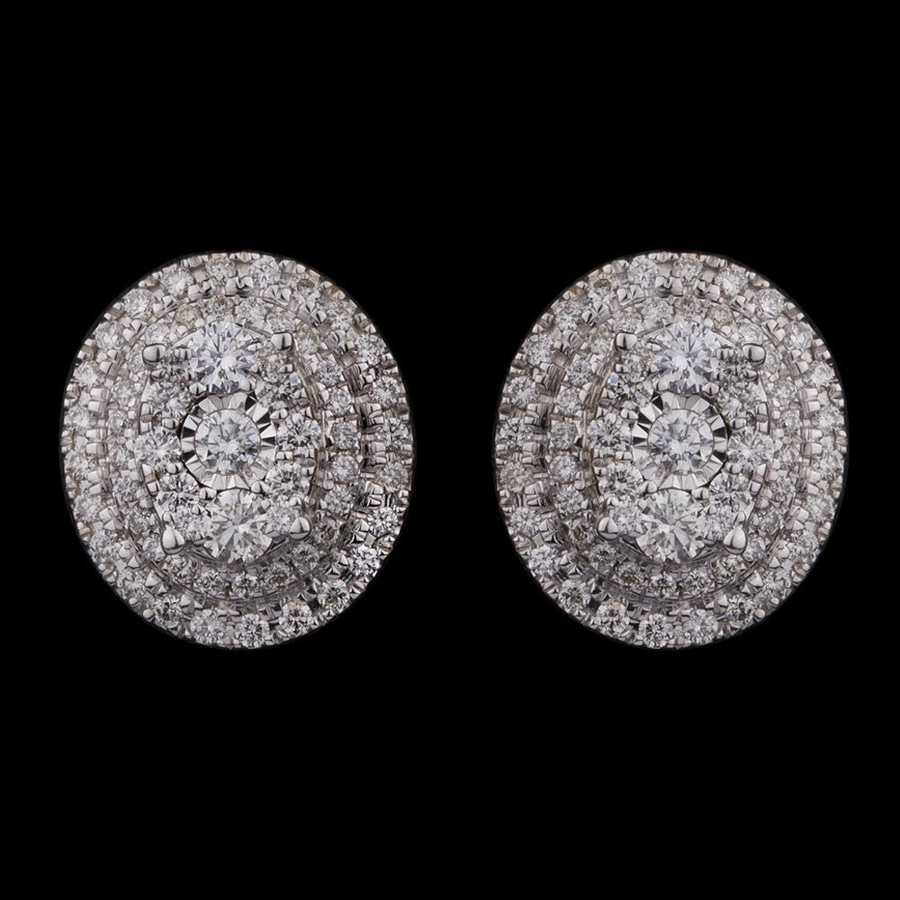 14K Yellow Gold Diamond Earrings - 0.82ct SI-GH