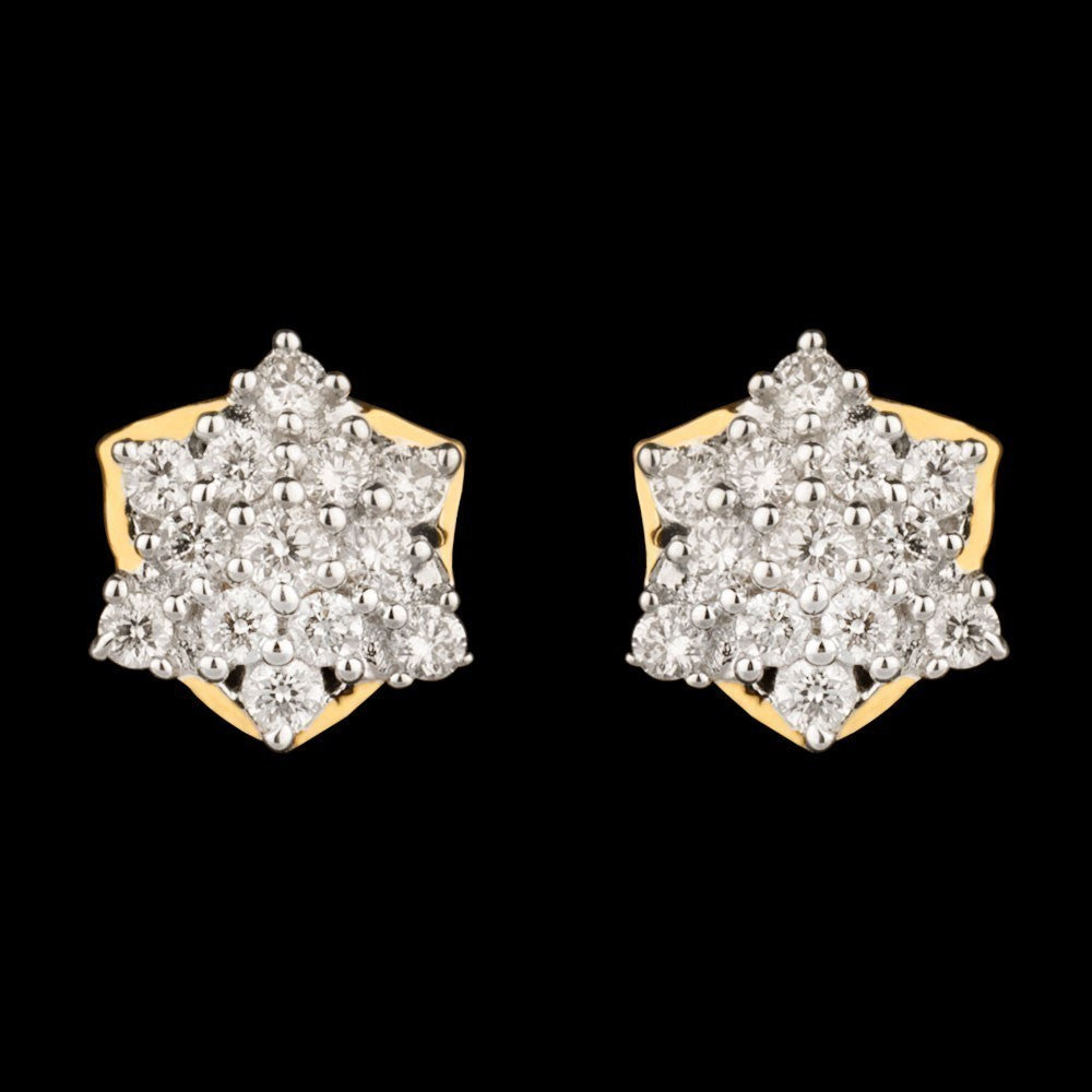 14K Yellow Gold Diamond Earrings - 0.28ct SI-GH