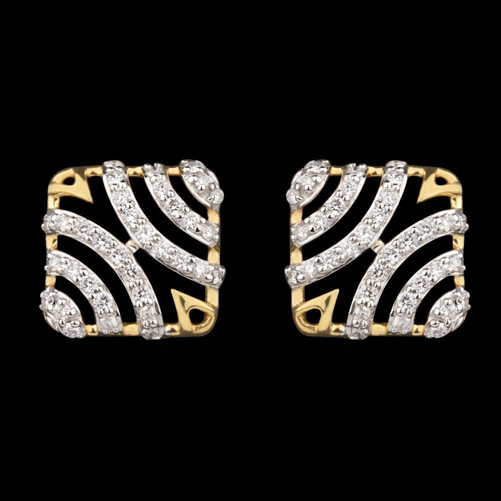 14K Yellow Gold Diamond Earrings - 0.24ct VVS-VS-GH