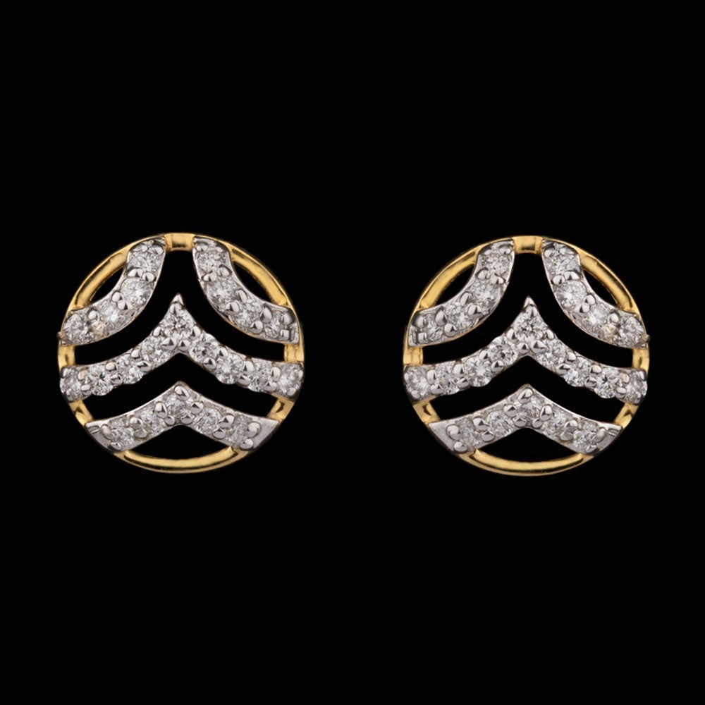 14K Yellow Gold Diamond Earrings - 0.17ct VVS-VS-HI