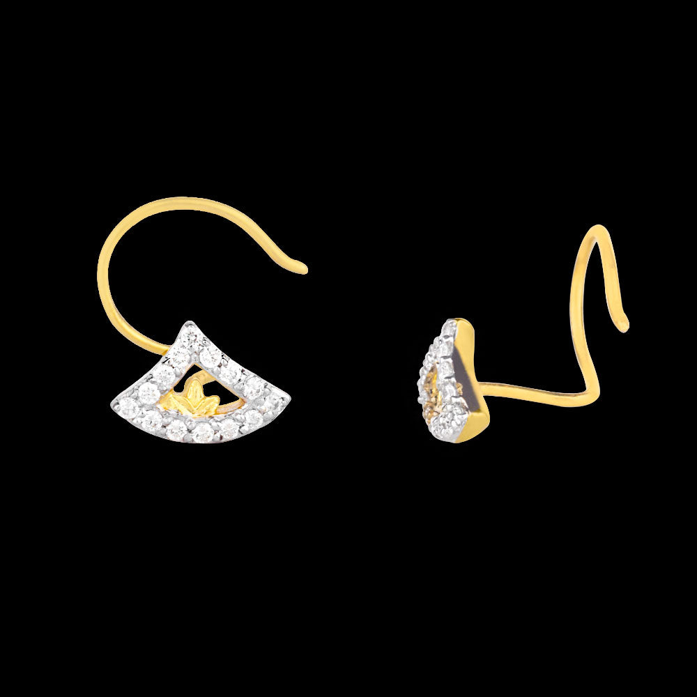 14K Yellow Gold Diamond Nosepin - 0.06ct VS-GH